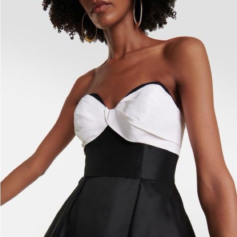 🖤SOLD🖤Carolina Herrera Sweetheart Neck Strapless Silk Faille Ballgown BLACK - Picture 6 of 17